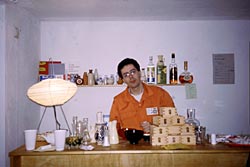 Stefan Beck in his Sake Bar