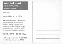 schize postkarte rückseite